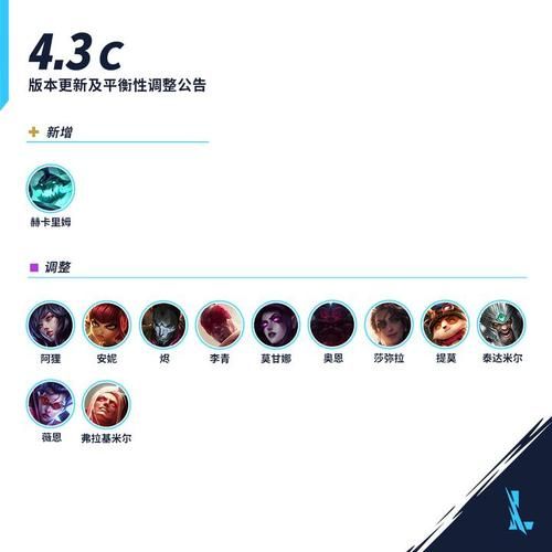 英雄联盟公告最新消息：BUG修复及平衡性调整详解