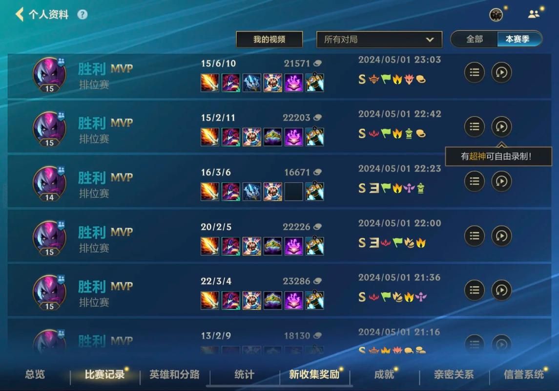 英雄联盟战绩在线查询：快速查看你的LOL战绩