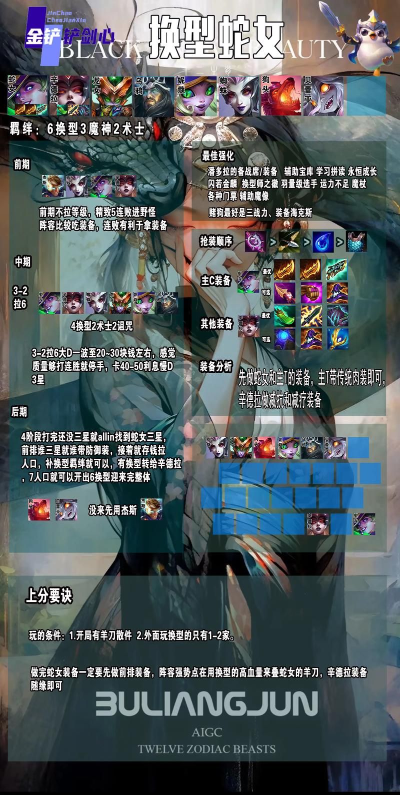 英雄联盟蛇女玩法技巧：轻松Carry全场