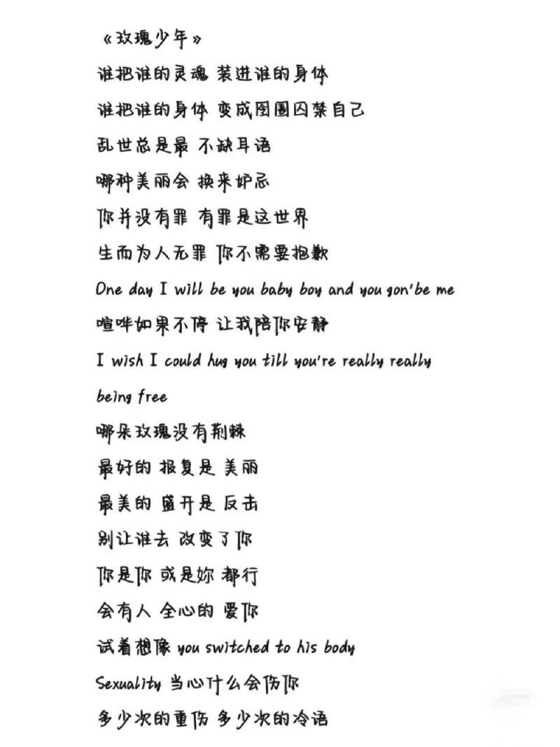 蔡依林玫瑰少年歌曲解读：歌词含义及创作背景