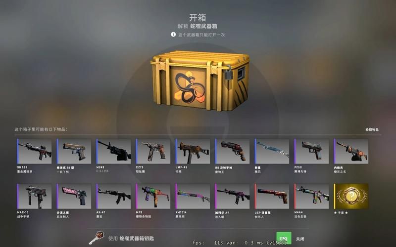 蛇噬武器箱性价比高吗？玩家真实开箱体验