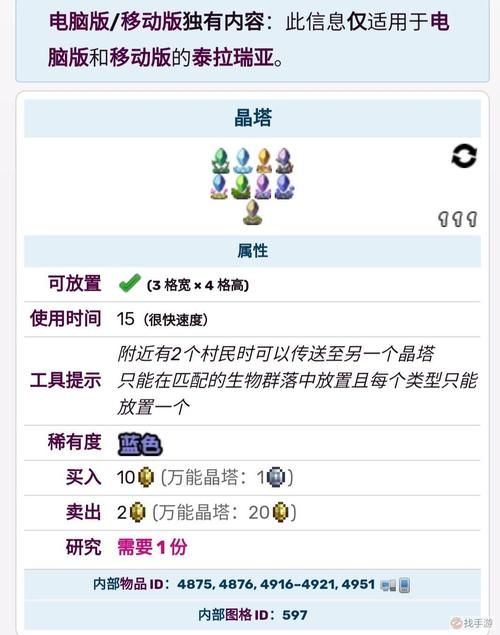 解锁泰拉瑞亚晶塔：你需要满足的购买条件是什么？