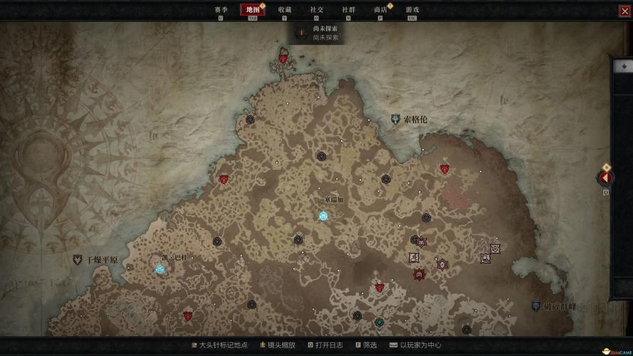 赛斯切隆废墟在哪里？暗黑3地图坐标及路线指引