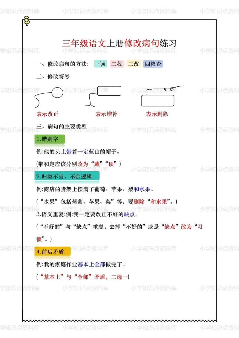 轻松掌握：前后矛盾的病句例子及答案，告别语病困扰