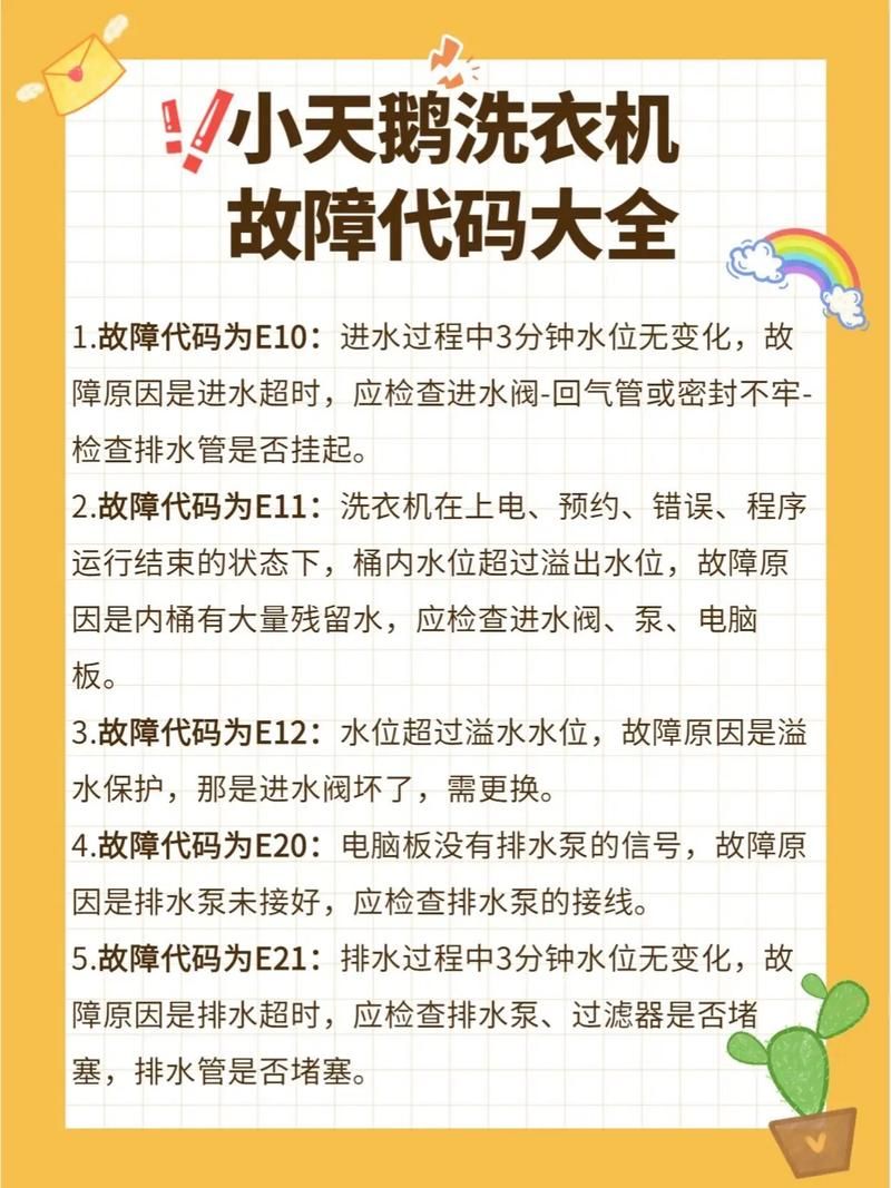 轻松搞懂小天鹅洗衣机型号字母的含义