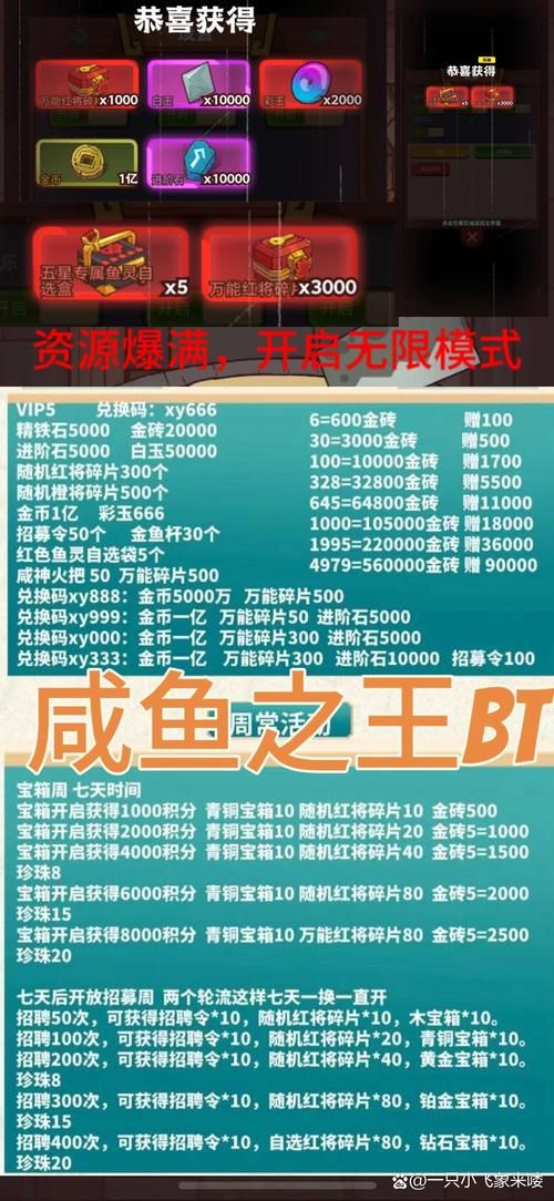 还在氪金？咸鱼之王内购版免费版带你轻松称霸