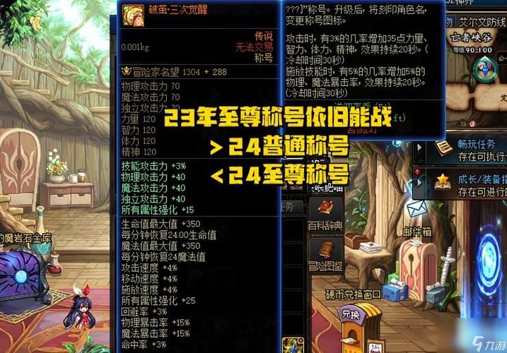 还在用普通称号？DNF最好称号属性大比拼