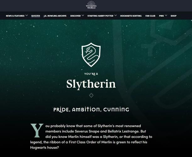 还在等什么？快来WIZARDING WORLD分院测试吧！