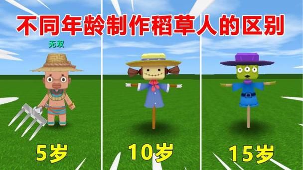 迷你世界：教你快速制作可爱稻草人！