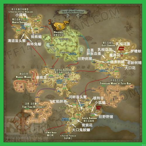 迷失在FF14？田园郡坐标及任务详解