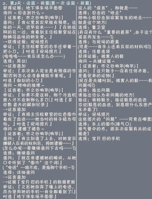 逆转裁判3通关秘籍：快速破案，体验精彩剧情