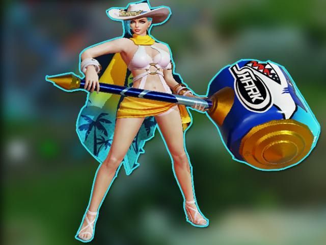 钟无艳海滩丽影皮肤特效展示：不一样的钟无艳