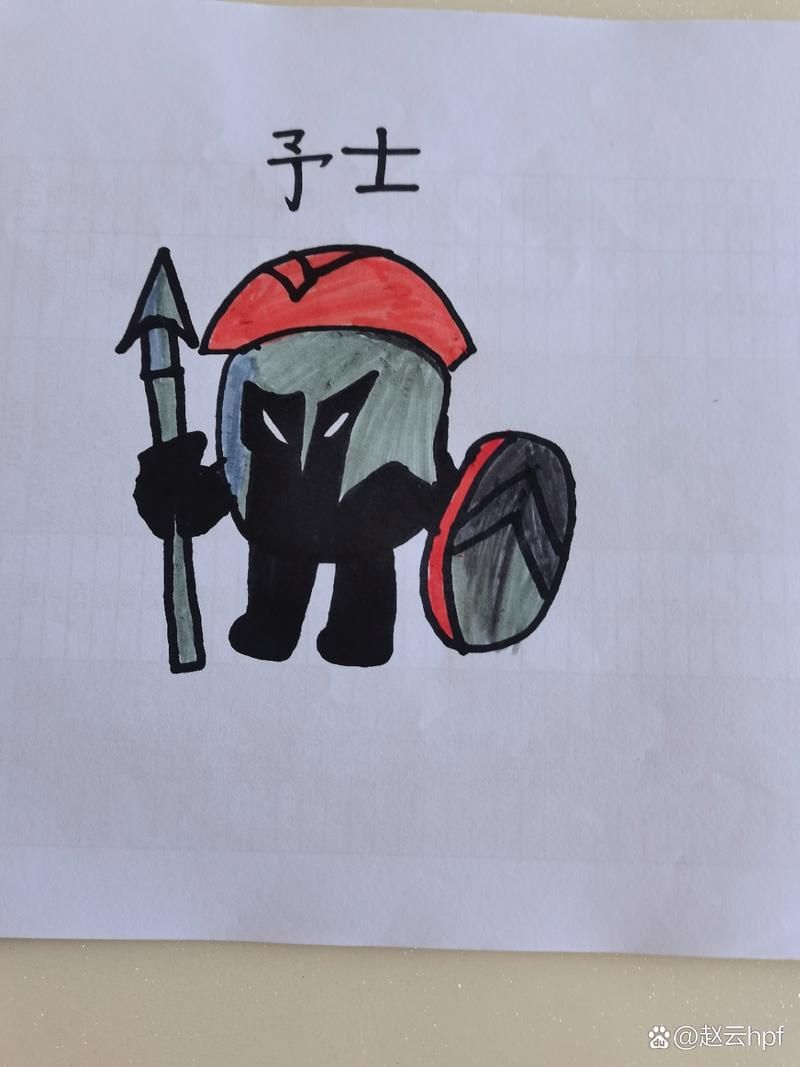 长矛简笔画教程：轻松掌握长矛的绘画技巧！