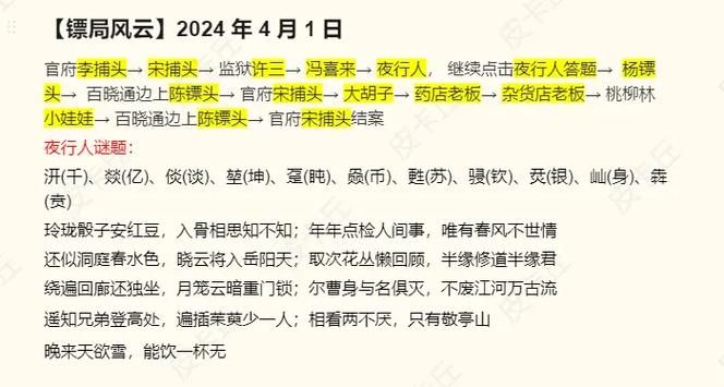 问道手游探案镖局风云：超详细图文攻略，助你破案