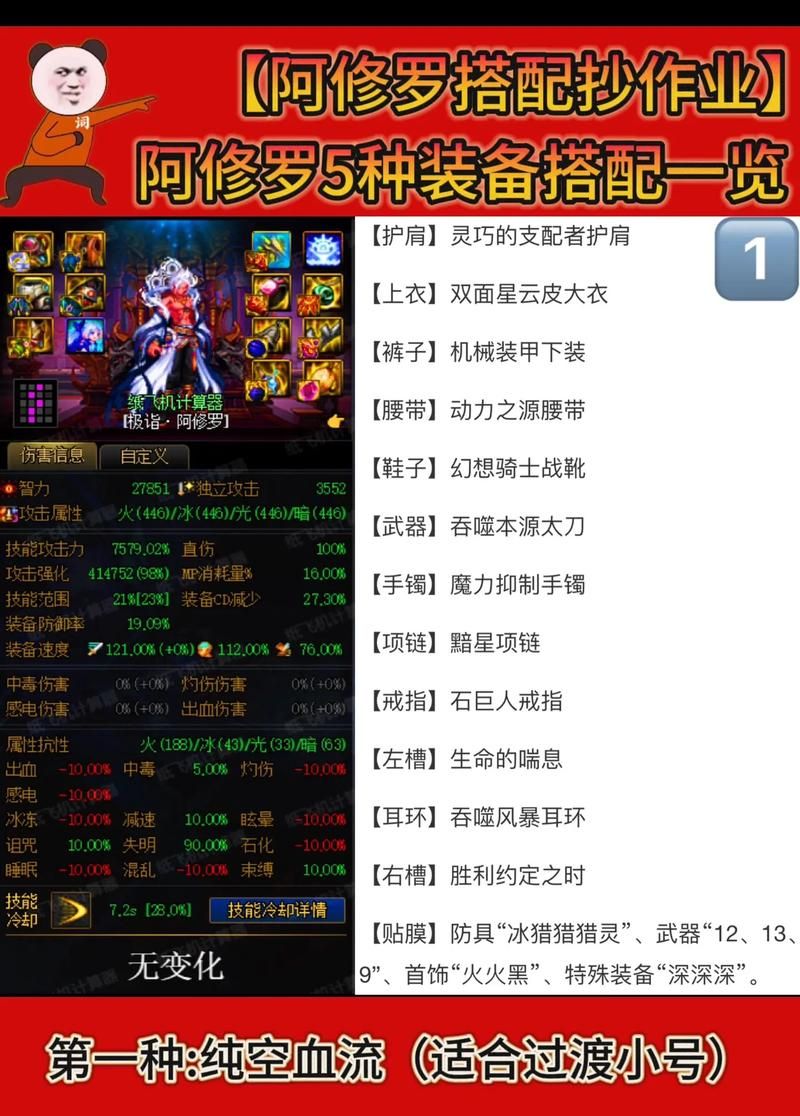 阿修罗装备怎么选？新手必看毕业装备攻略