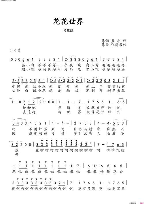 陈美凤版花花世界歌词：不一样的精彩演绎