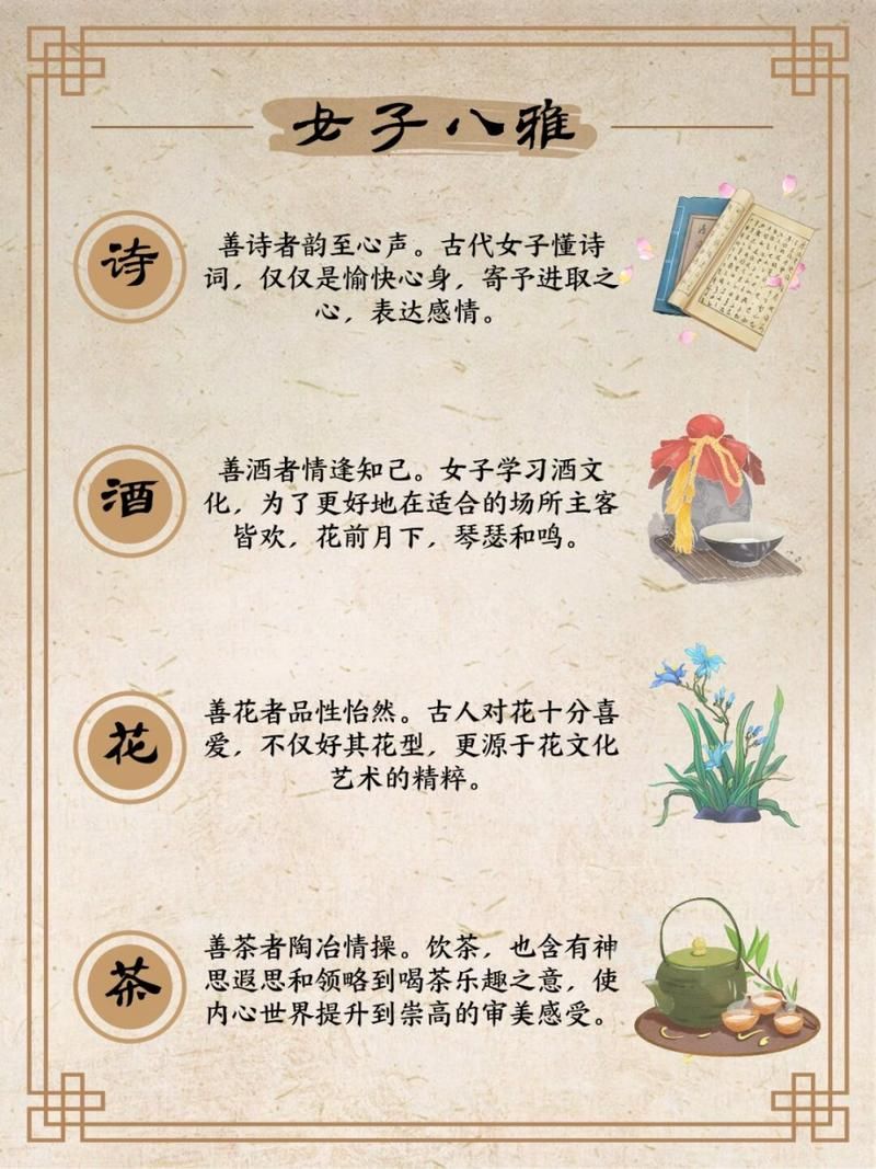 雅人四好指的是什么？琴棋书画的文化内涵详解