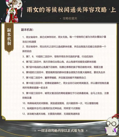 雨女竞速秘闻！超快通关阵容推荐及技巧分享