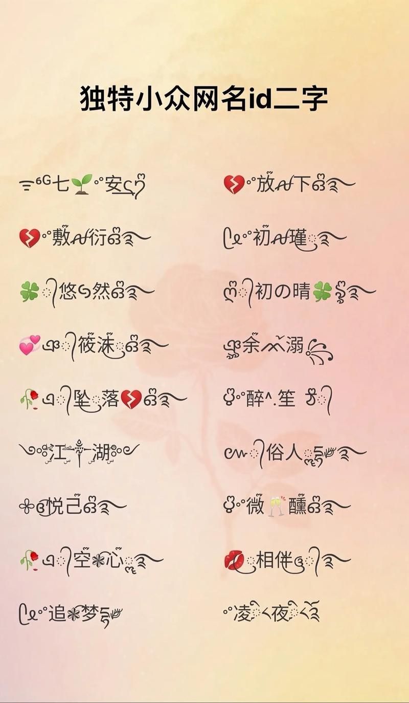 霸气的双字ID分享：好听又独特的ID大全
