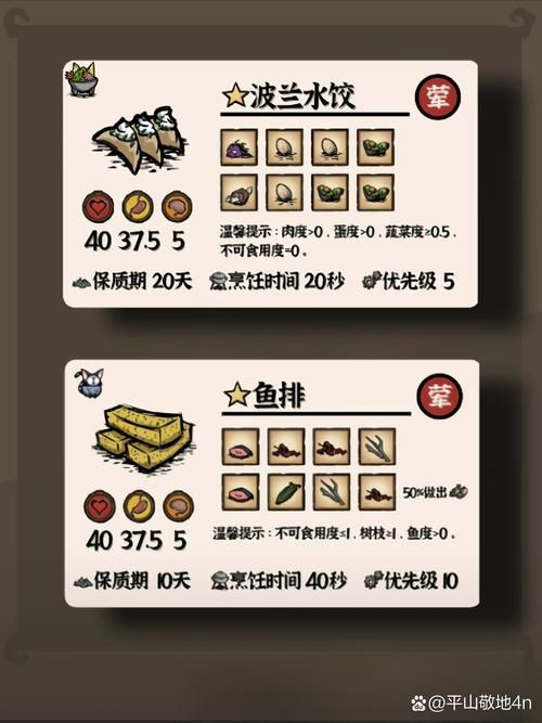 饥荒波兰水饺制作攻略：材料配方及保质期详解