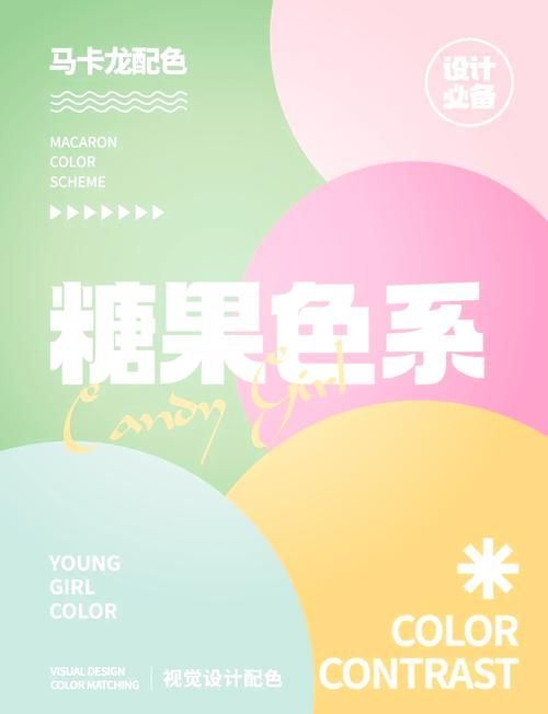 马卡龙色系6种颜色组合：轻松玩转色彩搭配技巧