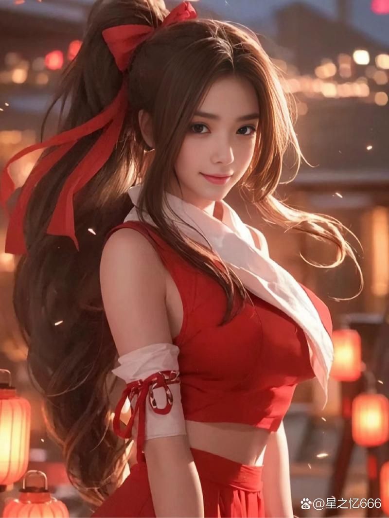 高颜值不知火舞性感图片：AI绘画与真人COS对比