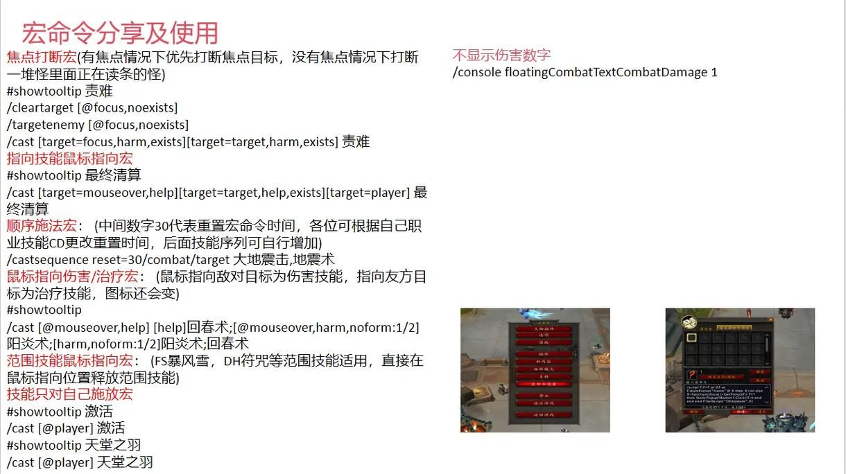魔兽TBC防骑宏推荐：提升生存能力的宏命令分享
