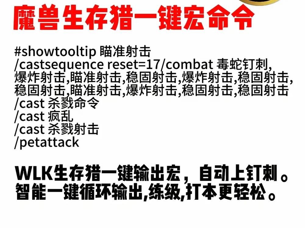 魔兽世界SS输出宏设置指南：快速上手提高输出