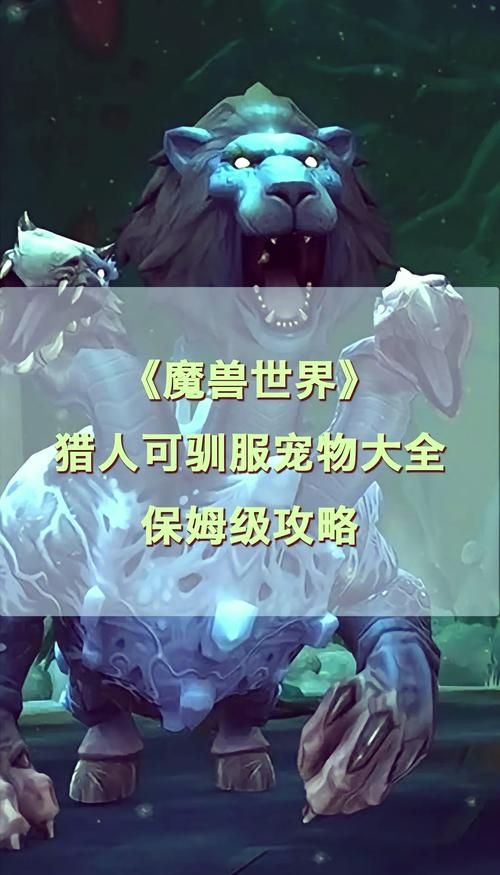 魔兽世界猎人：必抓的五只神级宠物，助你称霸艾泽拉斯