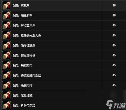 魔兽世界稀有烹饪配方收集指南：附详细位置