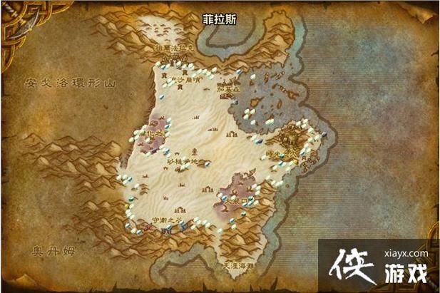 魔兽世界锡矿石分布地图：哪里挖锡矿最效率？