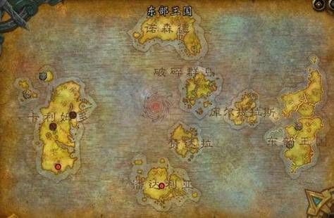 魔兽世界高清地图大图：外域、德拉诺等区域详解
