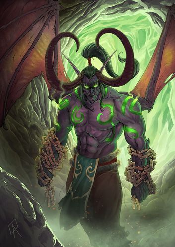 魔兽伊利丹壁纸：炫酷游戏壁纸，瞬间提升桌面颜值