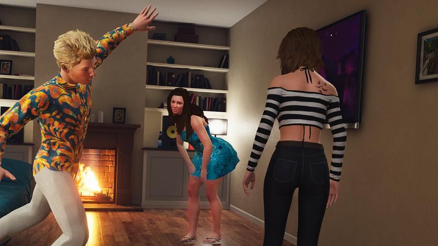 【PC】家庭派对／居家派对 House Party V1.4.0【沙盒互动SLG／欧美／动态】官方中文