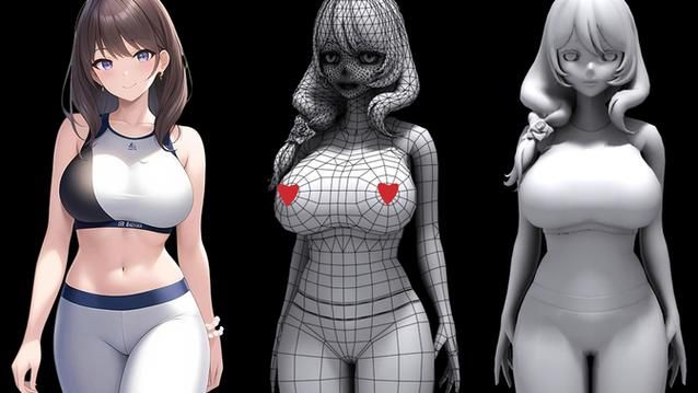 [3D／触摸／巨乳／手交]狂妄少女与无形幽灵／なまいき娘と見えない幽霊[PC／1.7G]
