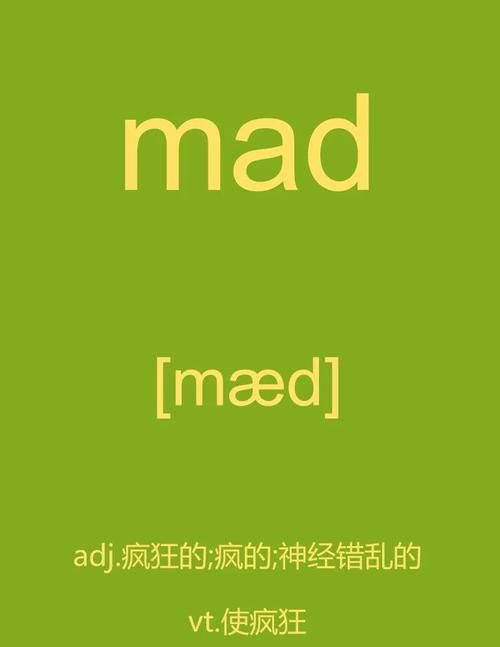 mad的几种常见意思 这些用法你都了解吗