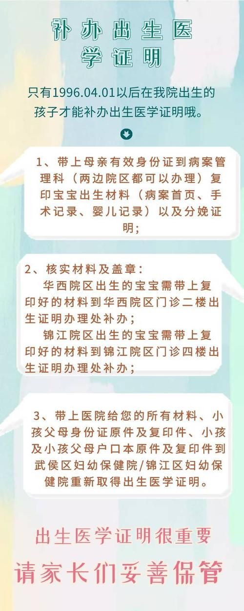 出生证明官方网站办理需要哪些材料清单